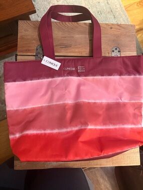 Clinique Ombre Pink to Red Tote Bag